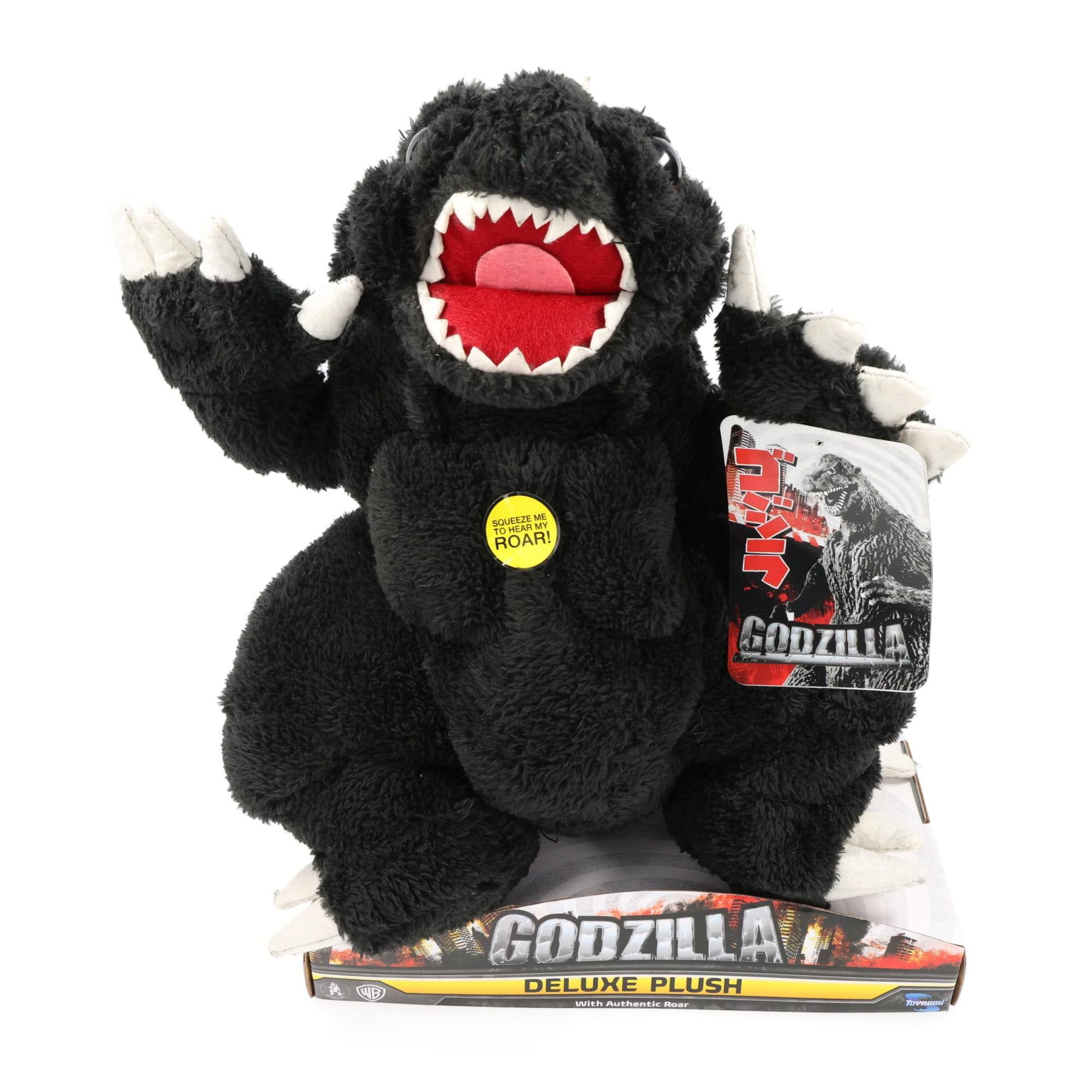 SQUEEZE ME HEAR MY ROAR! GODZILLA DELUXE PLUSH with Authentic Roar