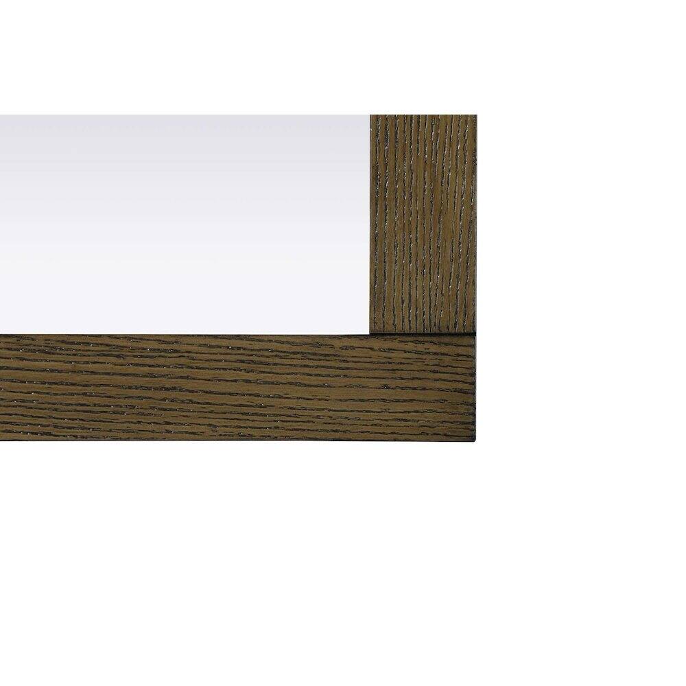 Back. Elegant Kitchen and Bath - Noah Wooden Rectangle Mirror 42 x 36 in Hazel Oak - Hazel Oak.