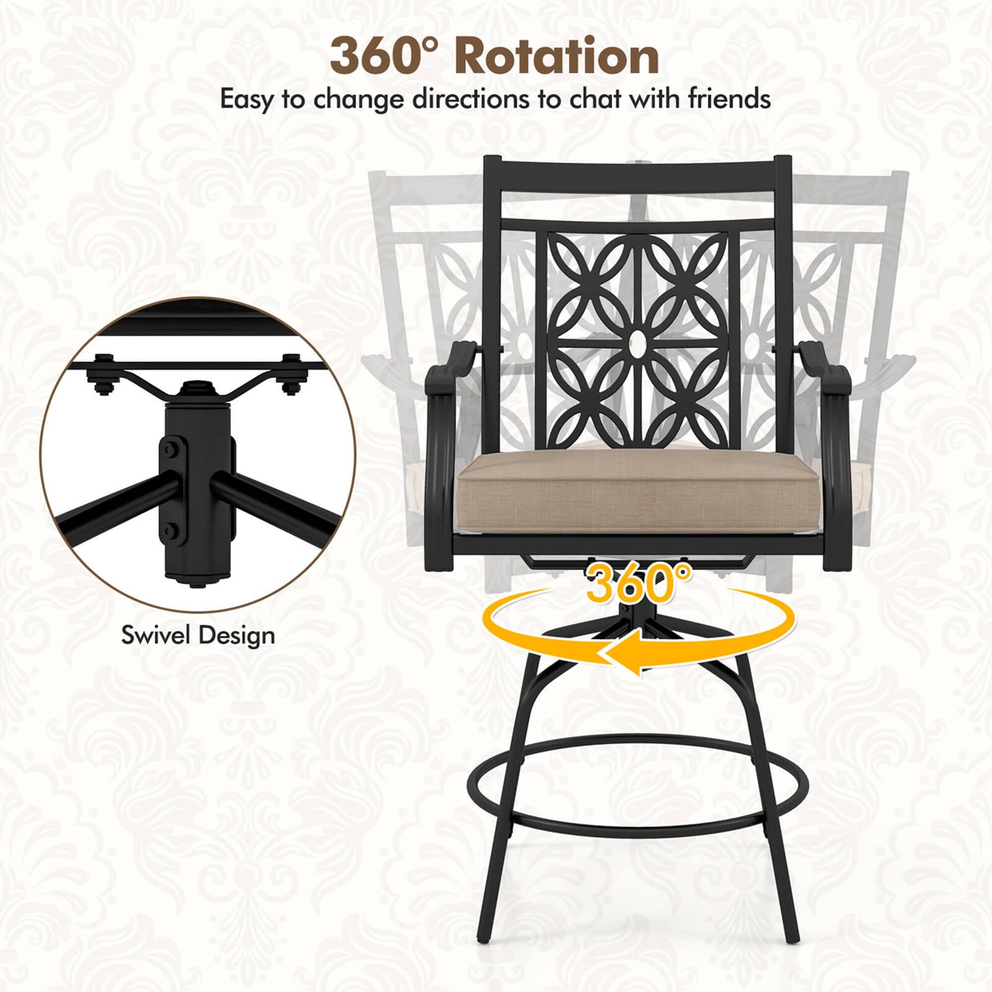 360° Rotation, Easy to change directions to chat with friends, Swivel Design, 360°