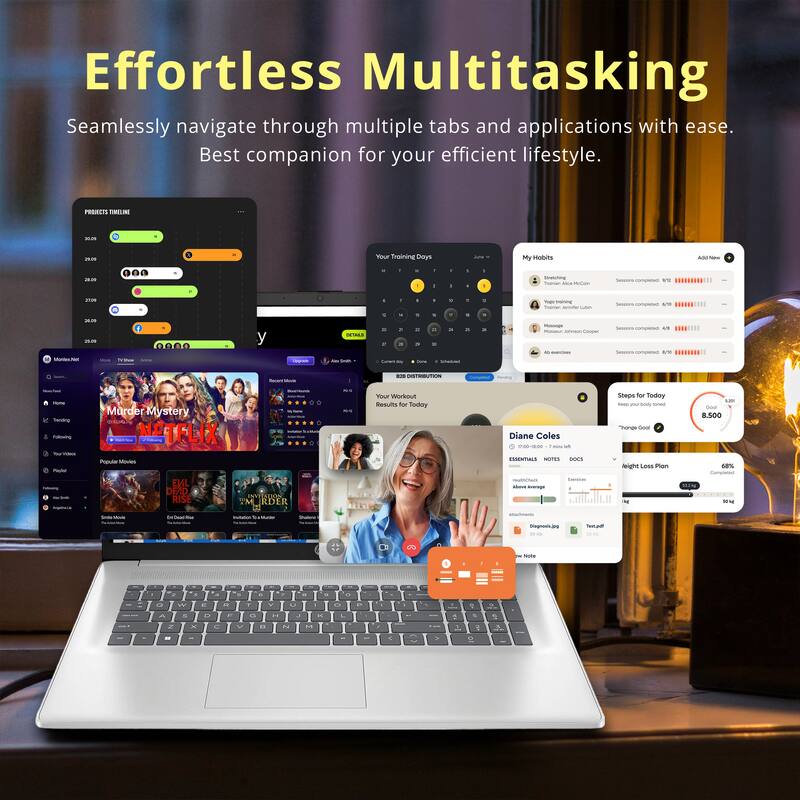 Effortless Multitasking  
Seamlessly navigate through multiple tabs and applications with ease.  
Best companion for your efficient lifestyle.
