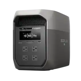 EcoFlow - DELTA 3 Max (2048 Wh Capacity) Portable Power Station - Black