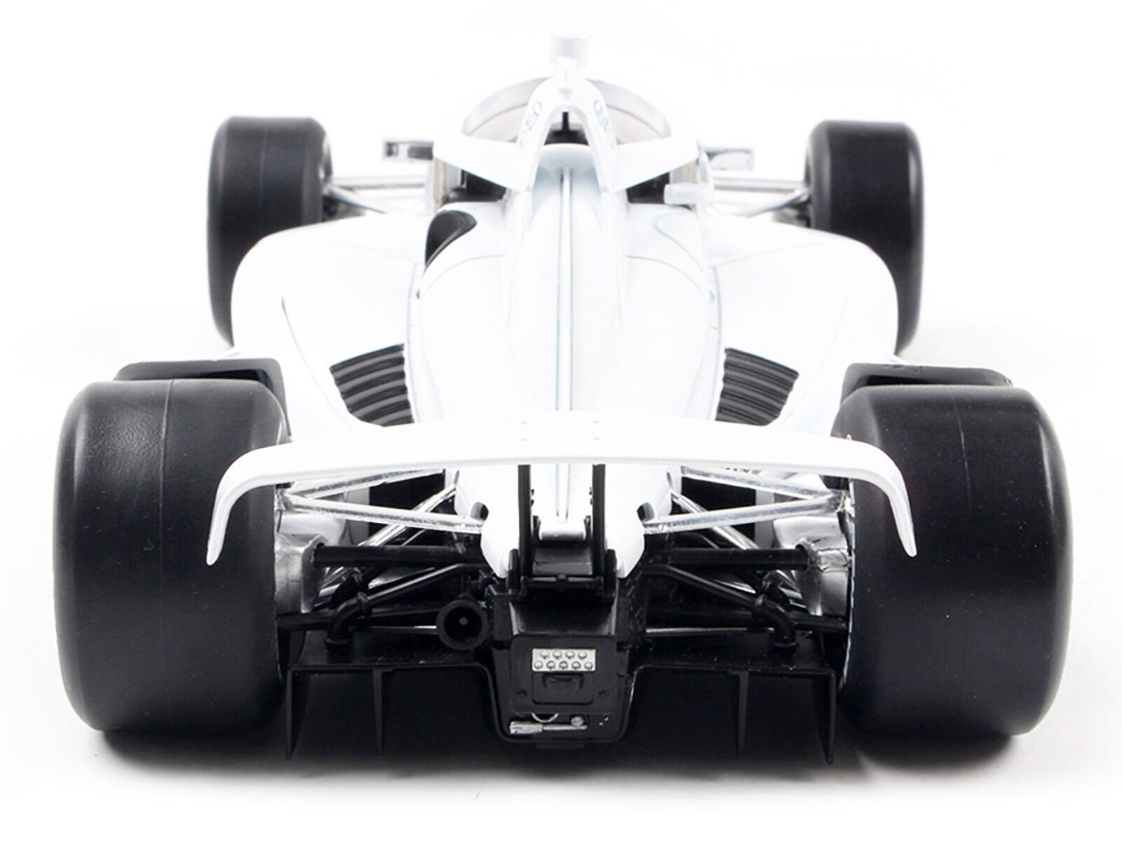 Alt View 1. IXO - Dallara IndyCar Blank White "Autograph Car" Super Speedway "NTT IndyCar Series" 1/18 Diecast Model by IXO Models - Black, White.