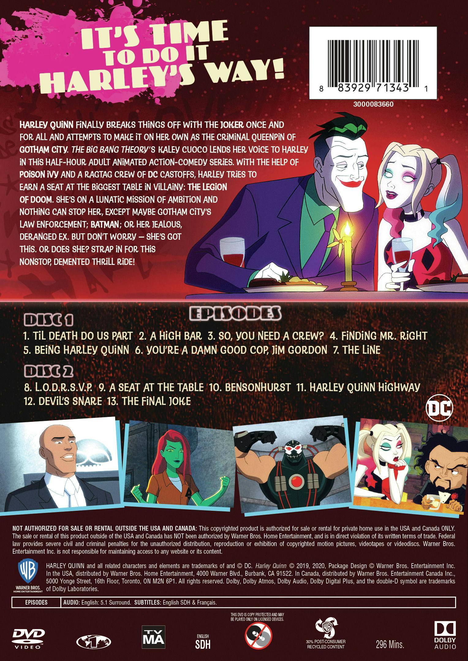 Angle. Harley Quinn: Season 1 [DVD].