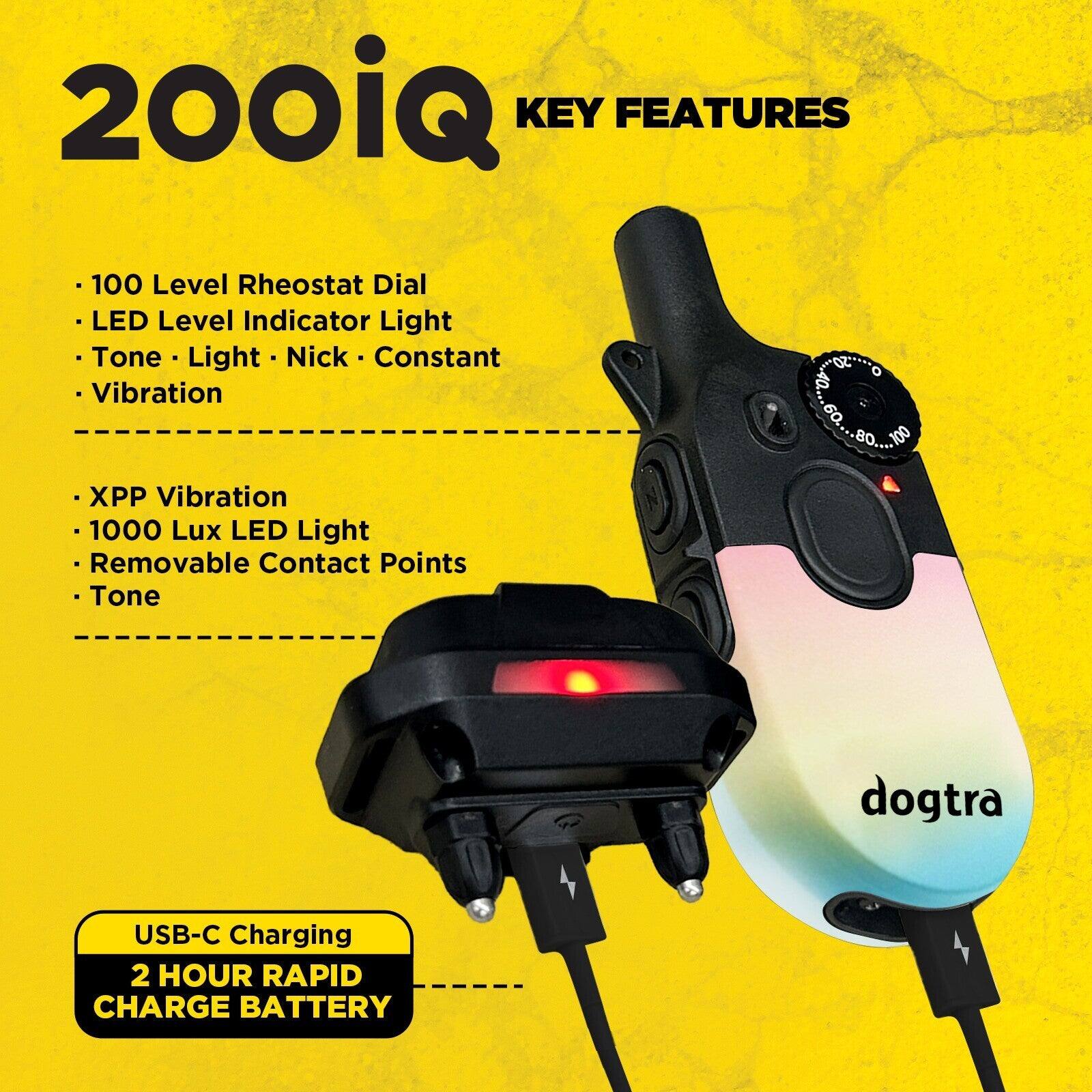 200iQ KEY FEATURES

- 100 Level Rheostat Dial
- LED Level Indicator Light
- Tone • Light • Nick • Constant Vibration
- XPP Vibration
- 1000 Lux LED Light
- Removable Contact Points
- Tone

USB-C Charging
2 HOUR RAPID CHARGE BATTERY