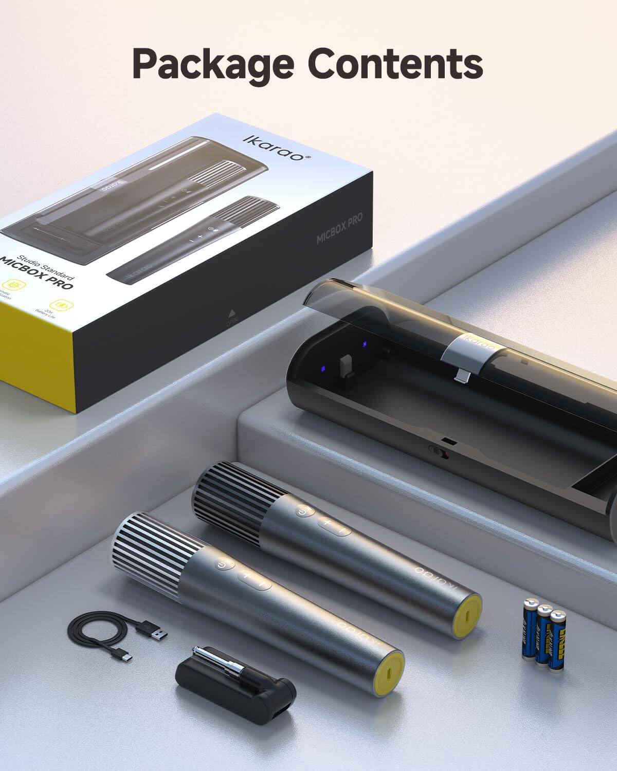 Package Contents  
Ikaroo  
Ikaroo PRO  
MICBOX Studio  
MICBOX Standard  
PRO  
Ikaras 2014
