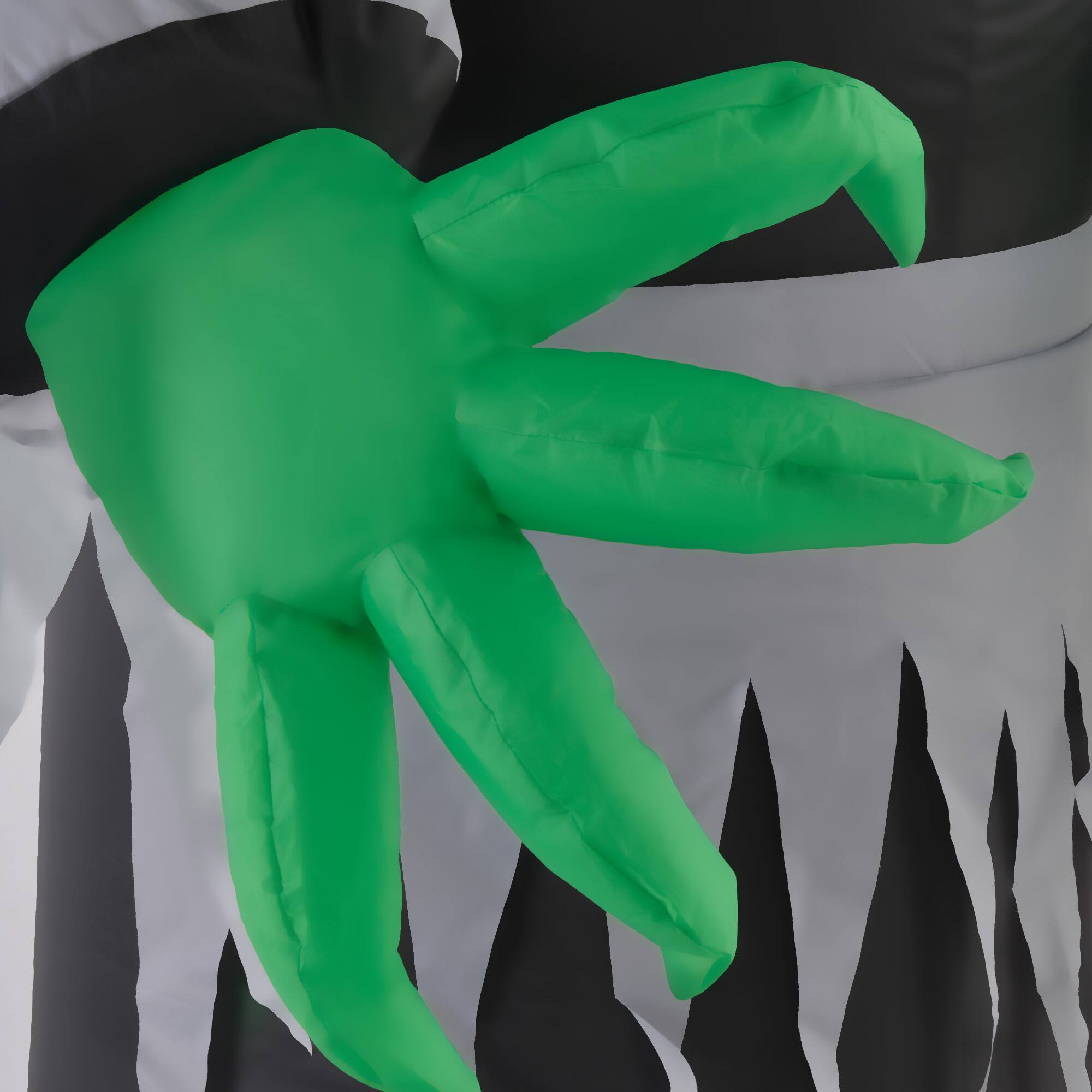 Alt View 8. Homcom - 8ft Inflatable Halloween Decoration Mirror Face Ghost, Blow Up Outdoor LED Yard Display, Waterproof - black.