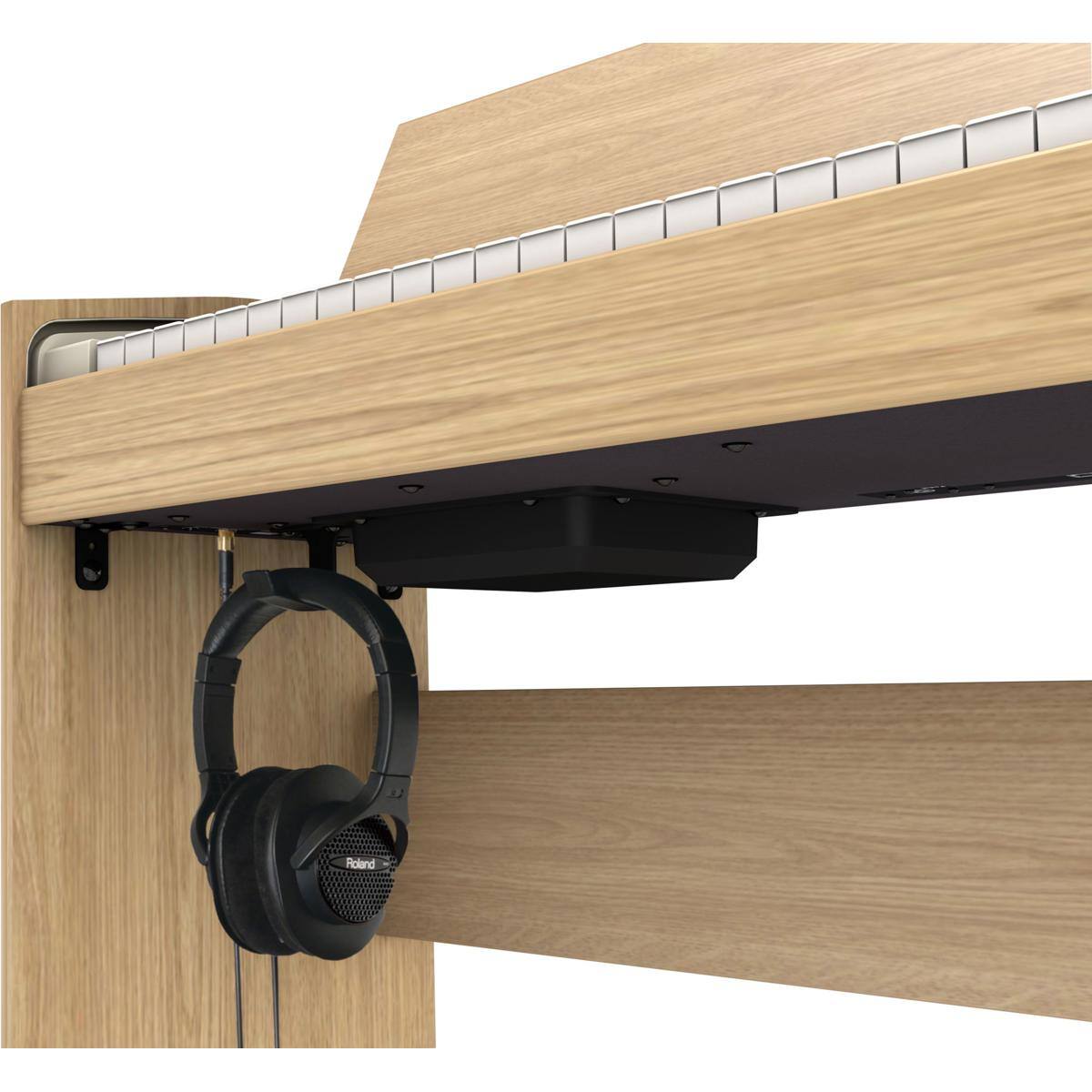 Alt View 7. Roland - Roland F701 88 Keys SuperNATURAL Streamlined Digital Piano, Light Oak.