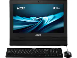 MSI - All-in-One Computer PRO AP162T ADL-020US Intel N100 4GB DDR4 128GB PCIe SSD 15.6" Touchscreen Windows 11 Pro 64-bit - Black