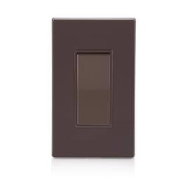 Leviton - Decora 15 amps Single Pole Rocker Switch 1 pk - Brown