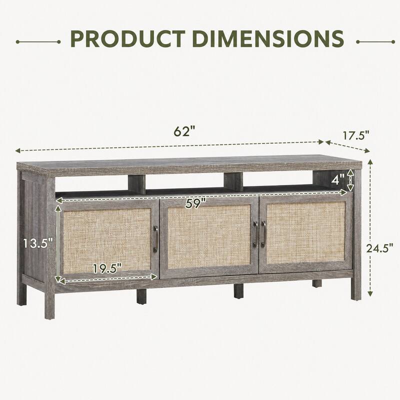 PRODUCT DIMENSIONS
62"
17.5"
4"
59"
13.5"
19.5"
24.5"