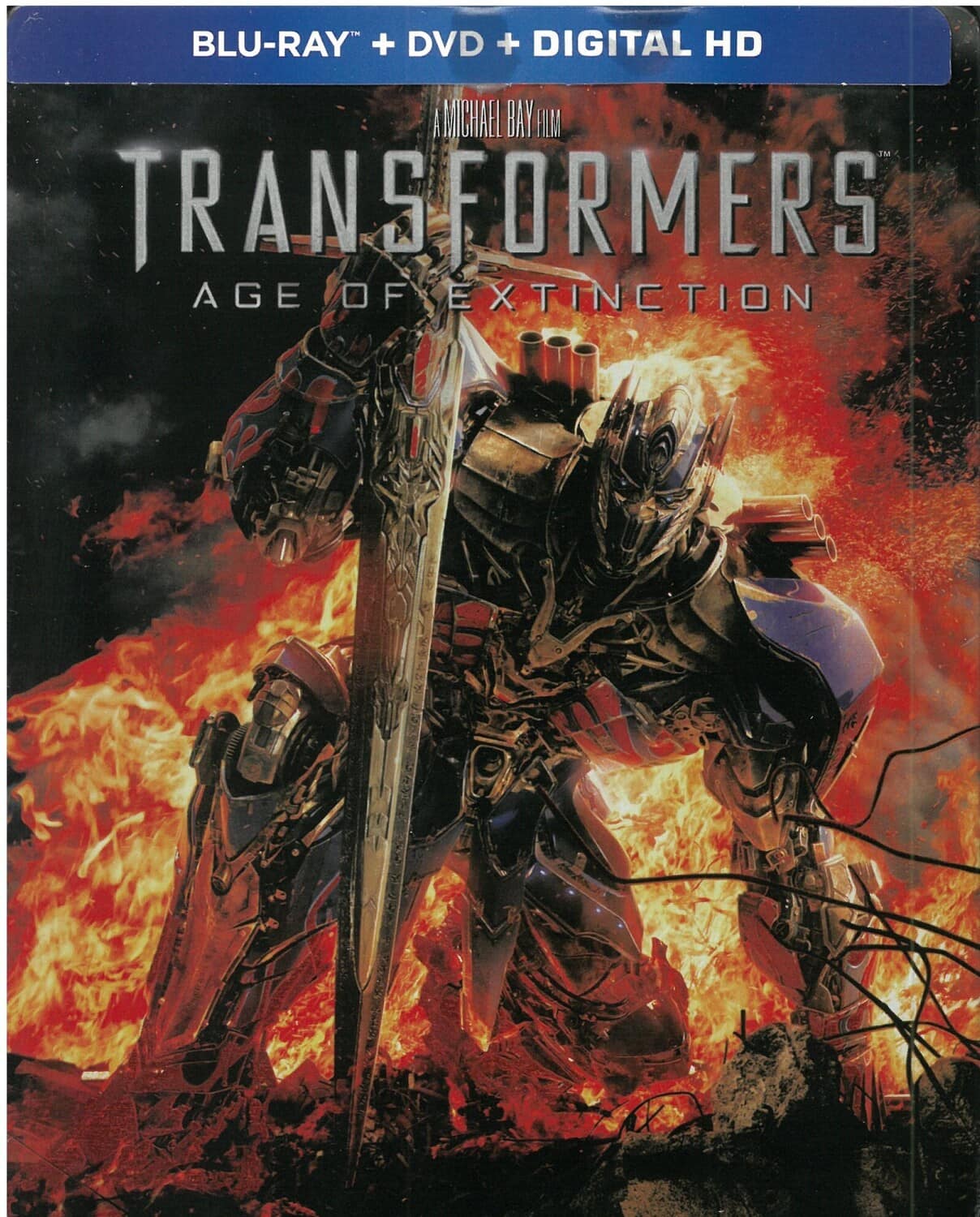 Front. Transformers: Age of Extinction (Steelbook)   - BLU-RAY.
