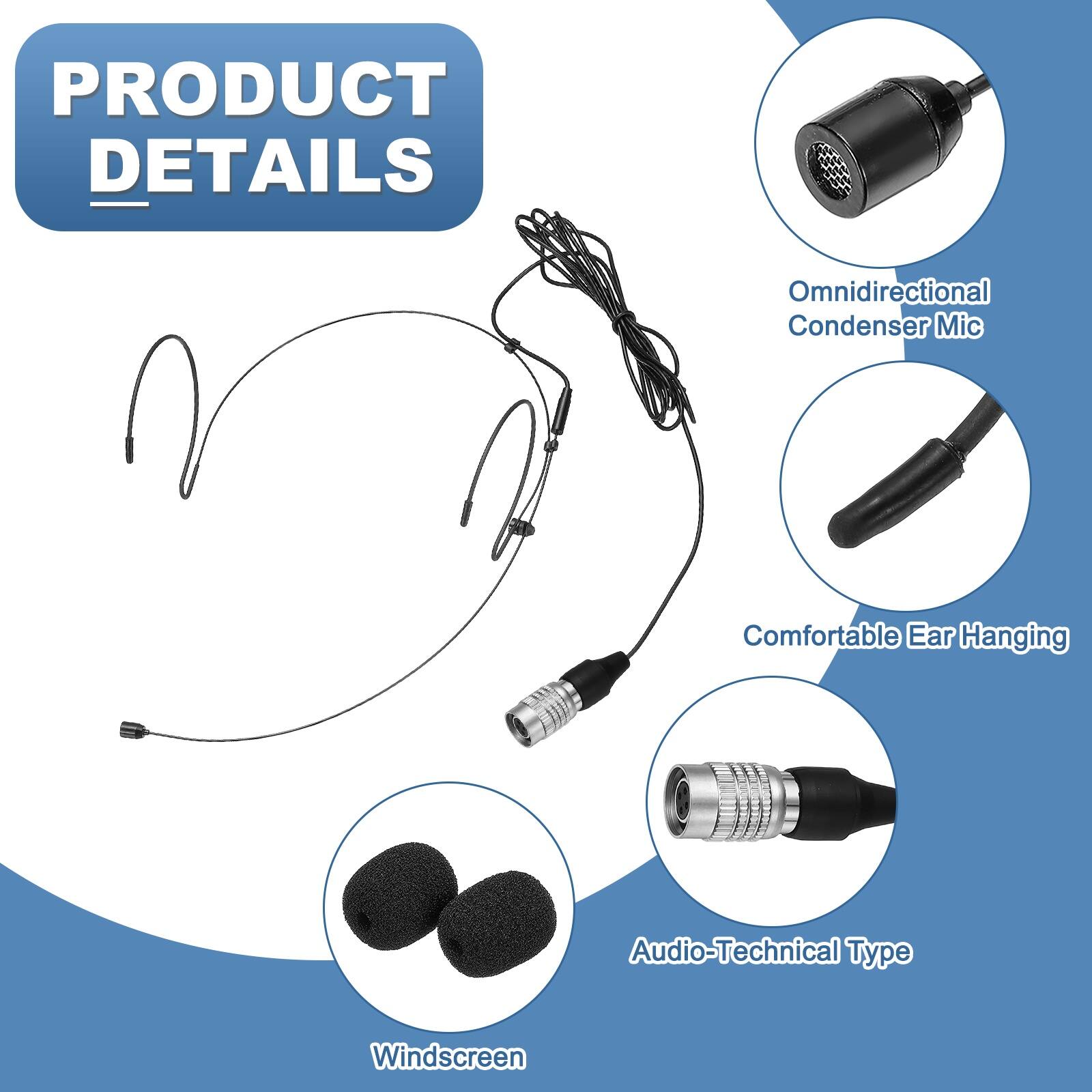PRODUCT DETAILS

- Omnidirectional Condenser Mic
- Comfortable Ear Hanging
- Audio-Technical Type
- Windscreen