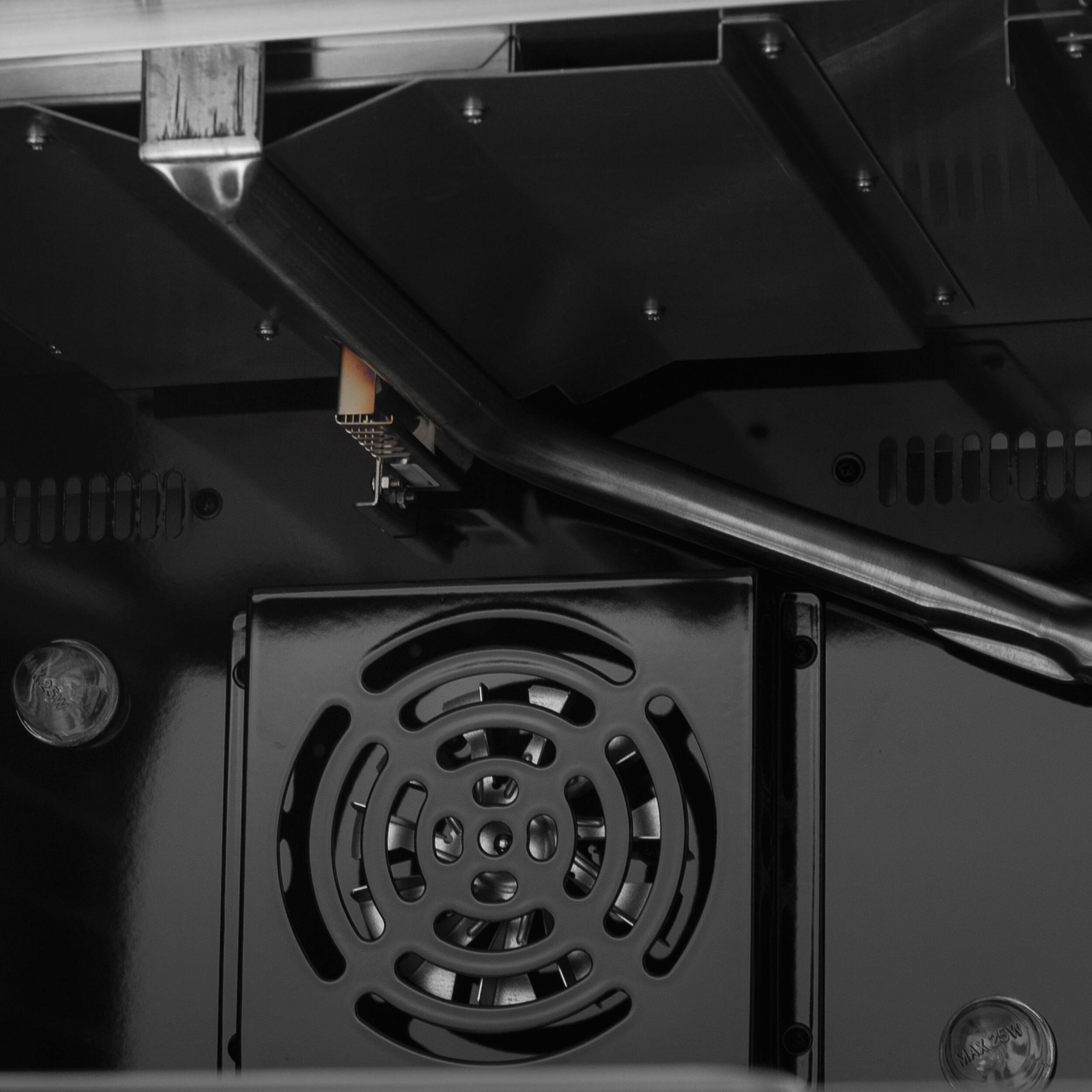 Alt View 12. Forno Appliances - Galiano 5.36 Cu. Ft. Freestanding Double Oven Gas Convection Range with Left-Swing Door - Black.