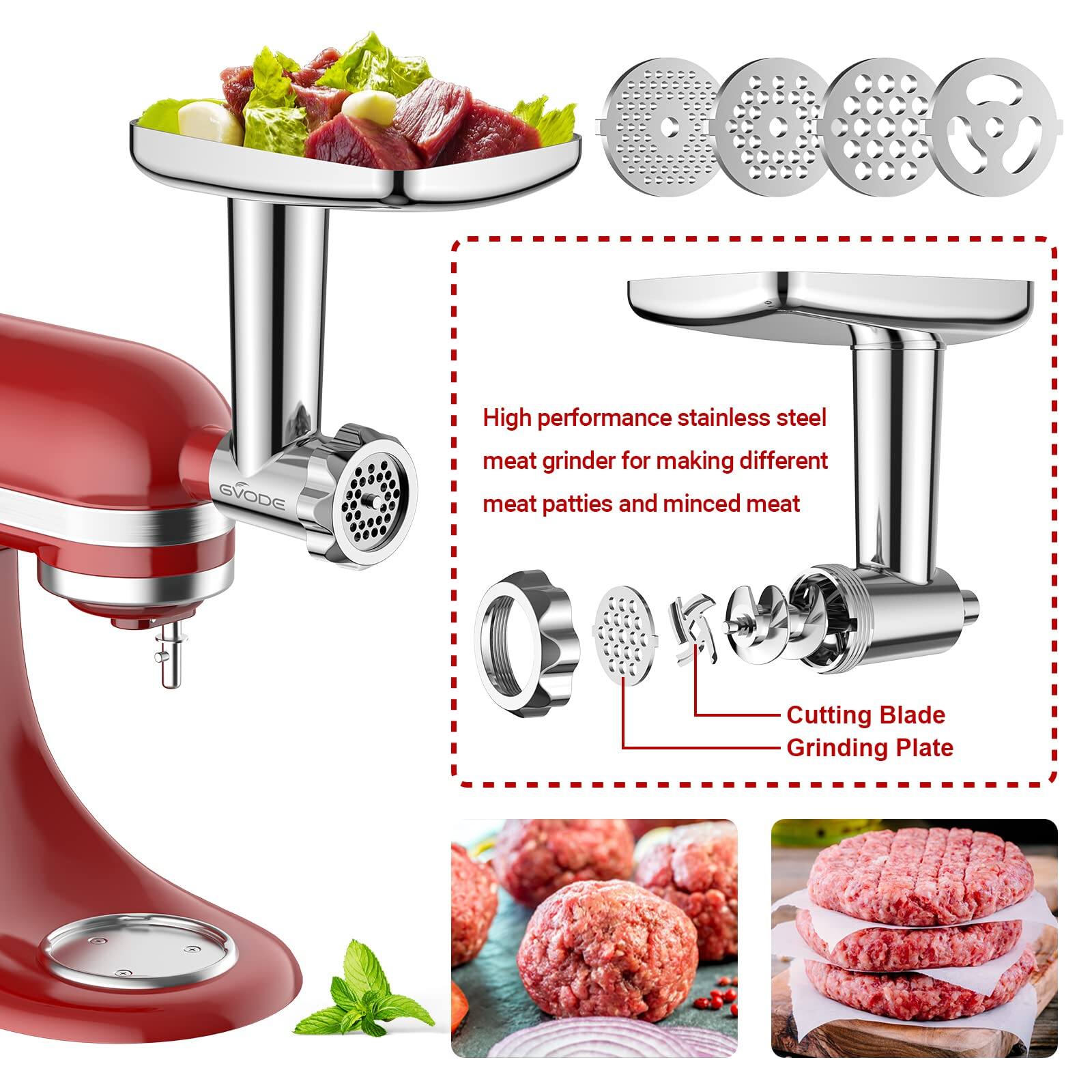 GVODE High performance stainless steel meat grinder for making different meat patties and minced meat  
Cutting Blade Grinding Plate