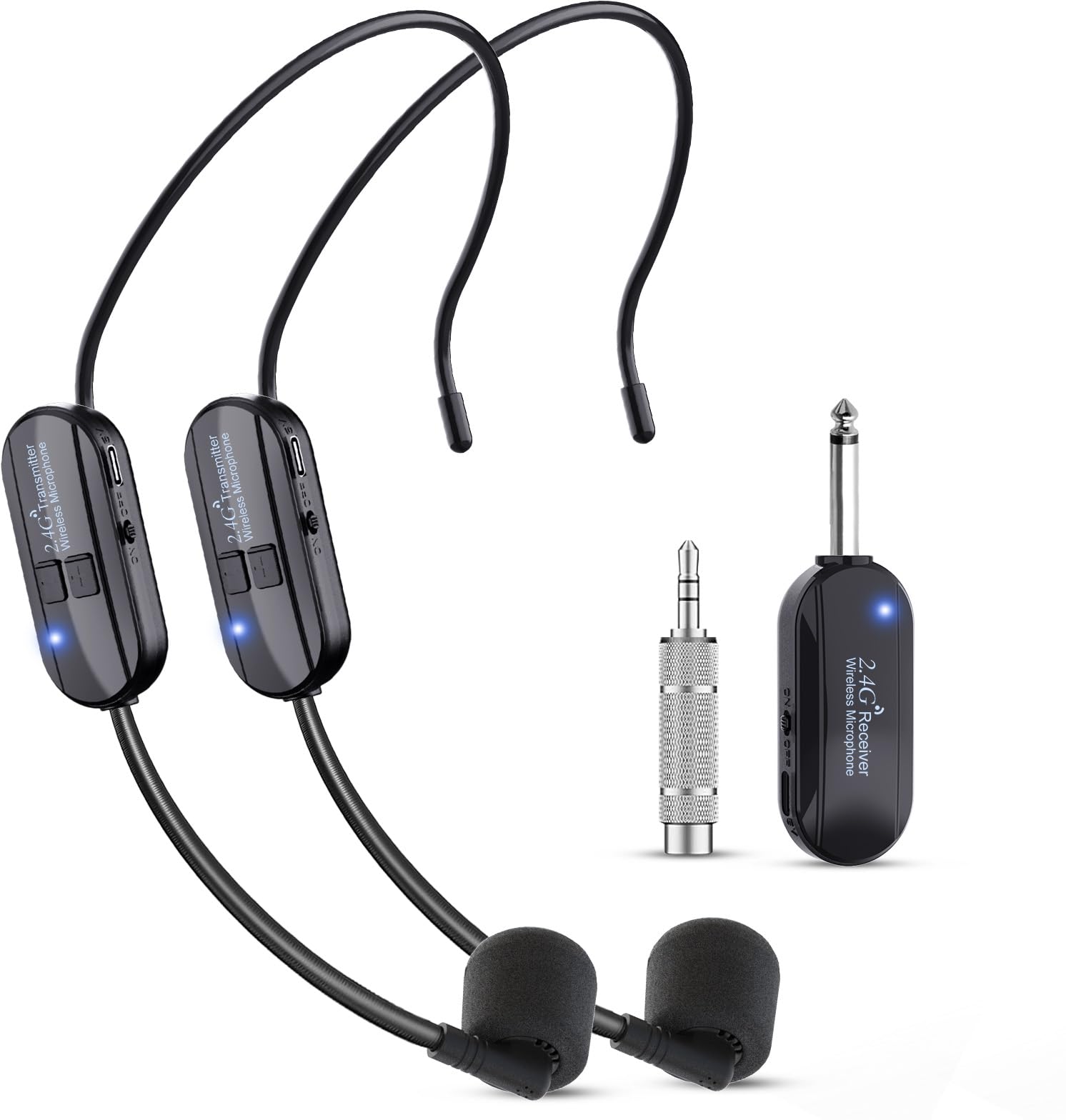 HM 1810 Uhf Wireless Microphone System Set Metal Cordless Handheld ...