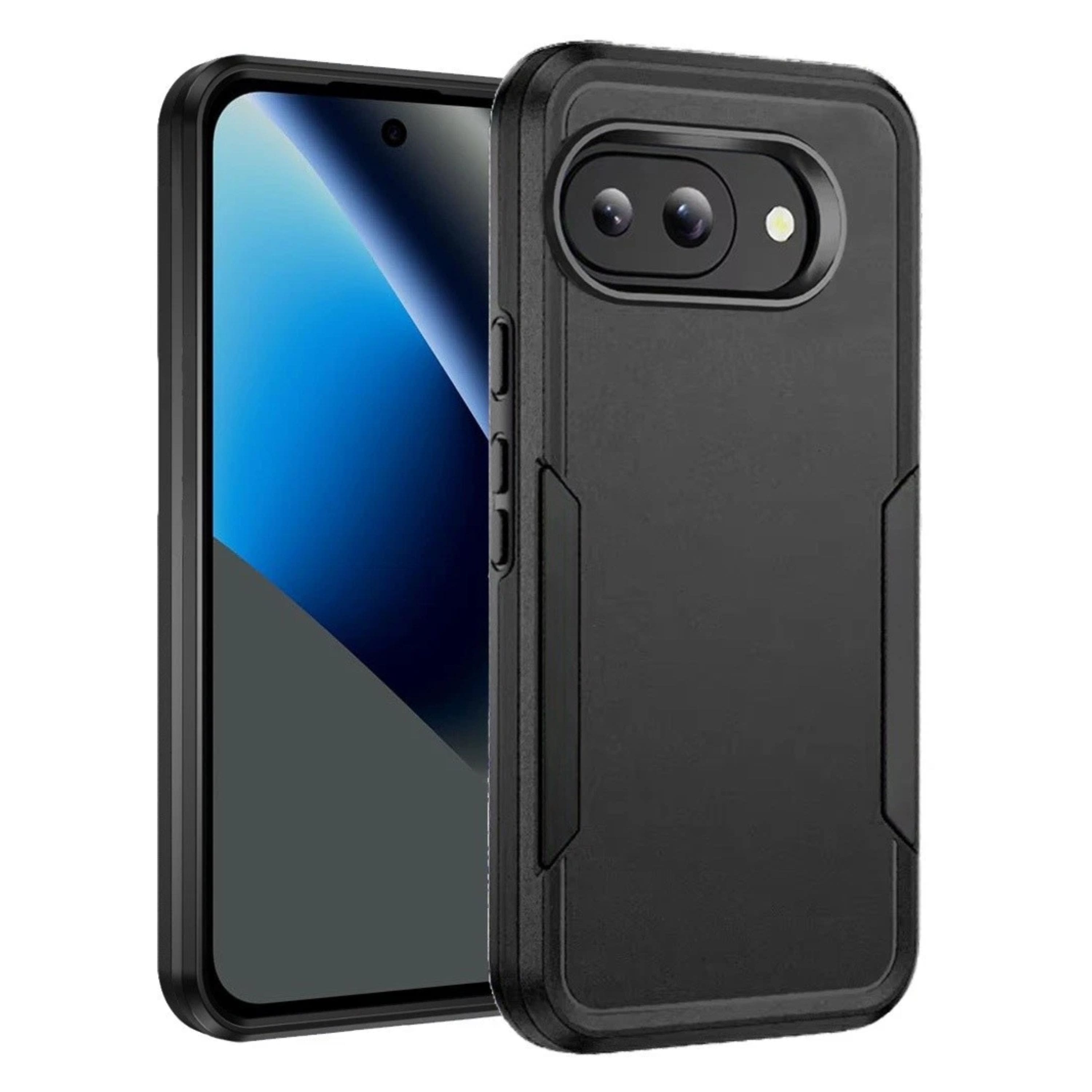 Kitcheniva - Rugged Shockproof Hybrid Case With Tempered Glass For Google Pixel 10a - Black price history on PriceWatchPro