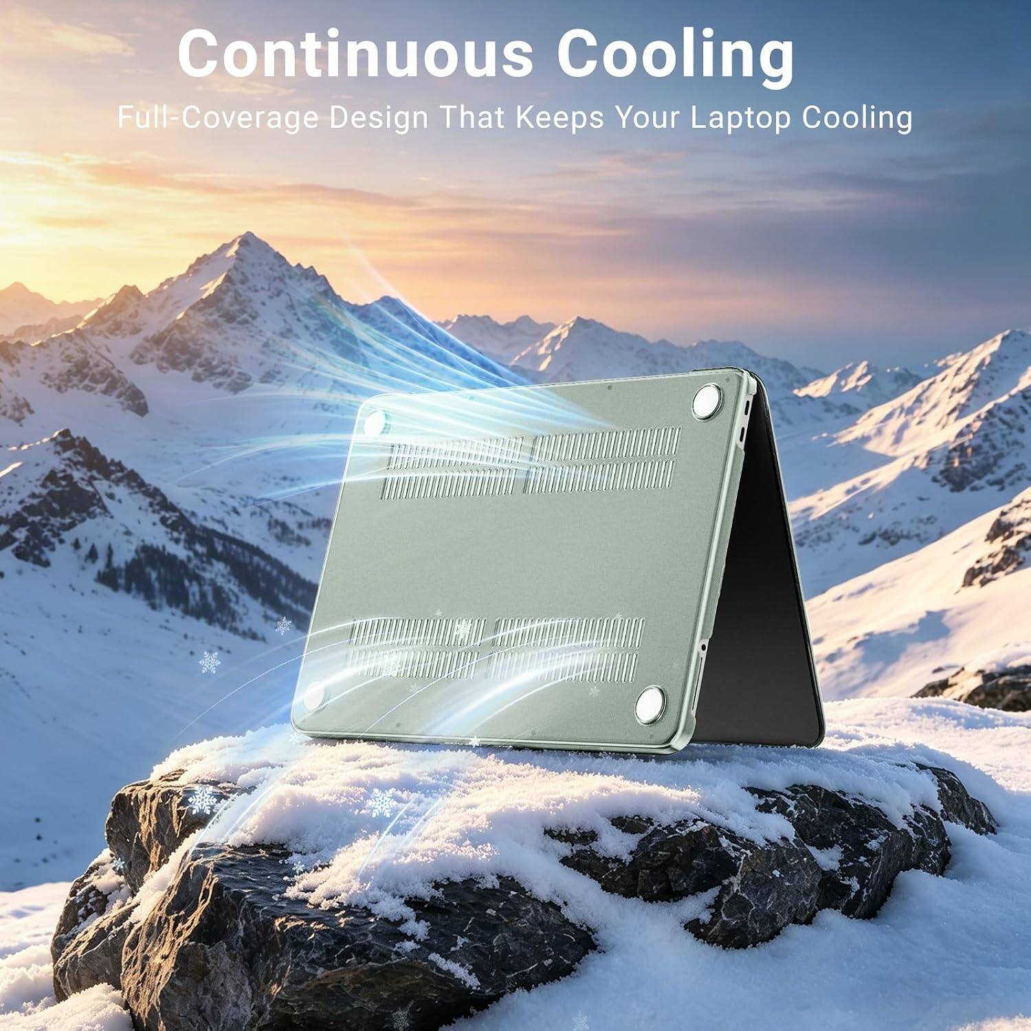 Continuous Cooling  
Full-Coverage Design That Keeps Your Laptop Cooling