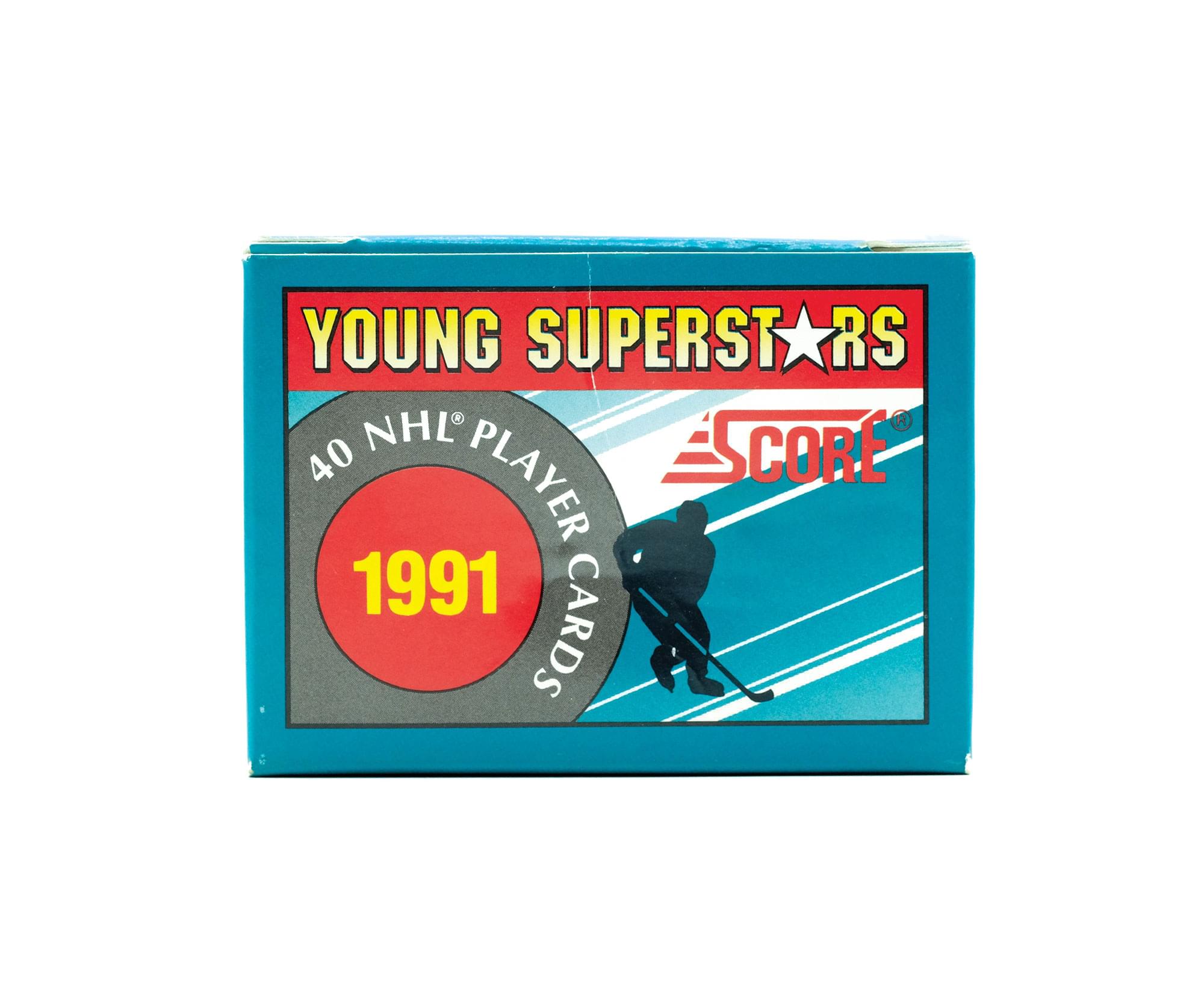 YOUNG SUPERSTARS  
40 NHL PLAYER CARDS  
1991  
SCORE