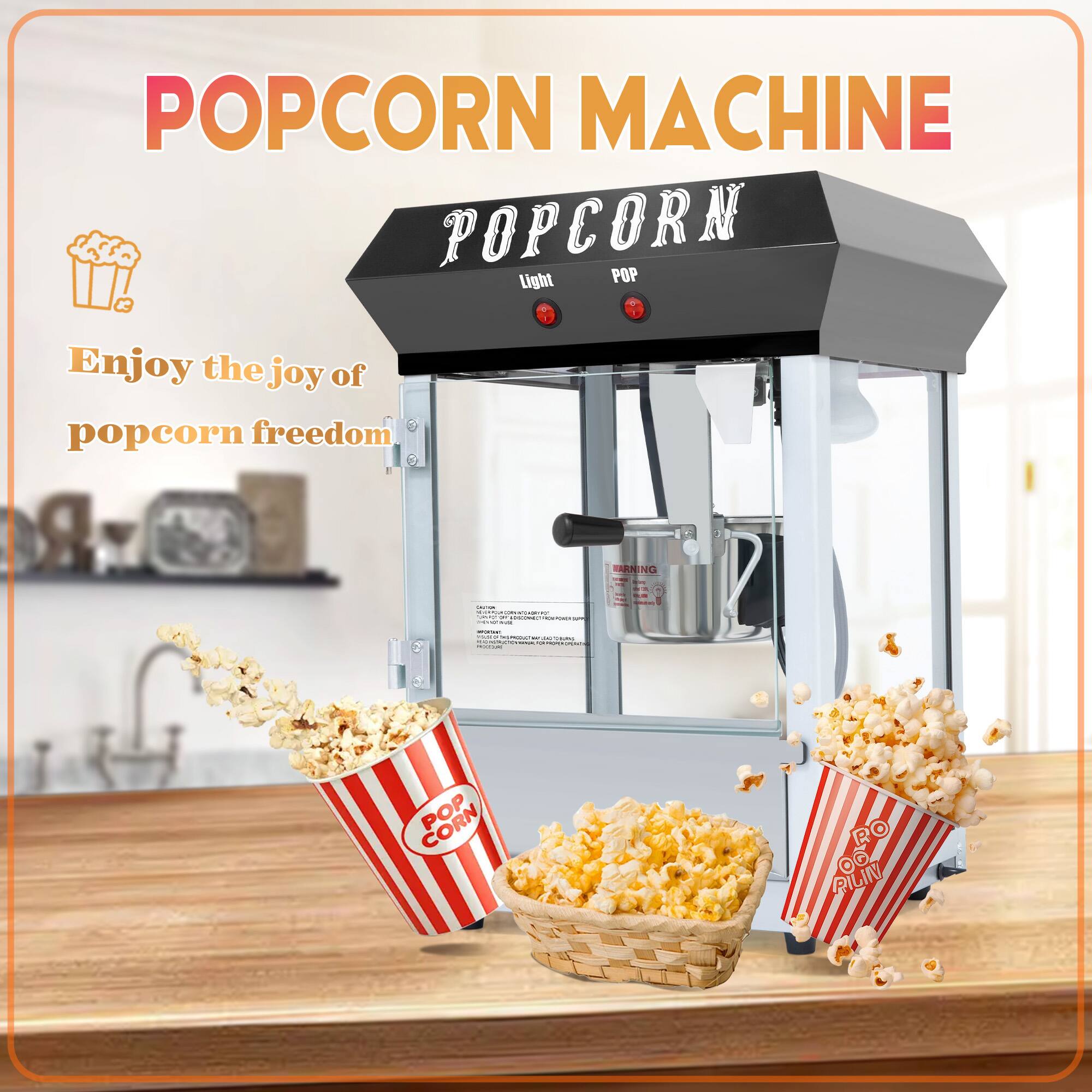 POPCORN MACHINE
POPCORN
Light POP
Enjoy the joy of popcorn freedom