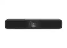 Front. Logitech - Logitech MeetUp 2 All-In-One USB Conference Camera With Built-In AI - Black.