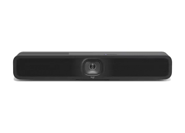 Front. Logitech - Logitech MeetUp 2 All-In-One USB Conference Camera With Built-In AI - Black.