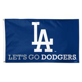 WinCraft - Los Angeles Dodgers 3' x 5' Single-Sided Deluxe Team Slogan Flag - Multicolor