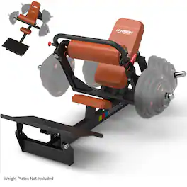 HARISON - DISCOVER HR-G1215 Commercial Hip Machine with Split Motion Track, Semi-Auto Adjustment, 396 lb Capacity - Black