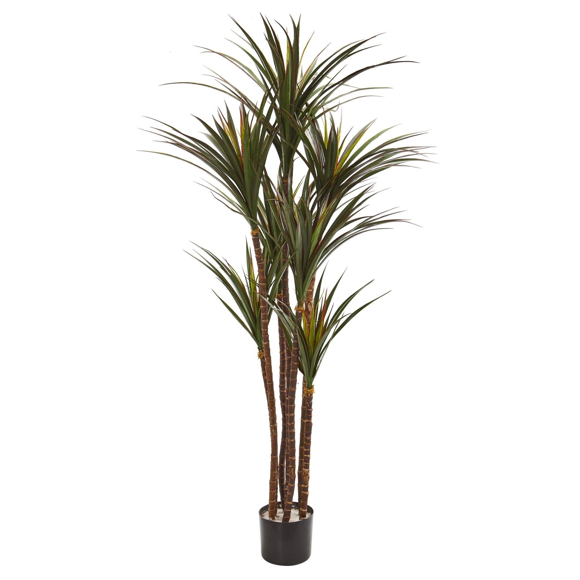Front. BreeBe - 5.5' Giant Yucca Artificial Tree UV Resistant - Green.