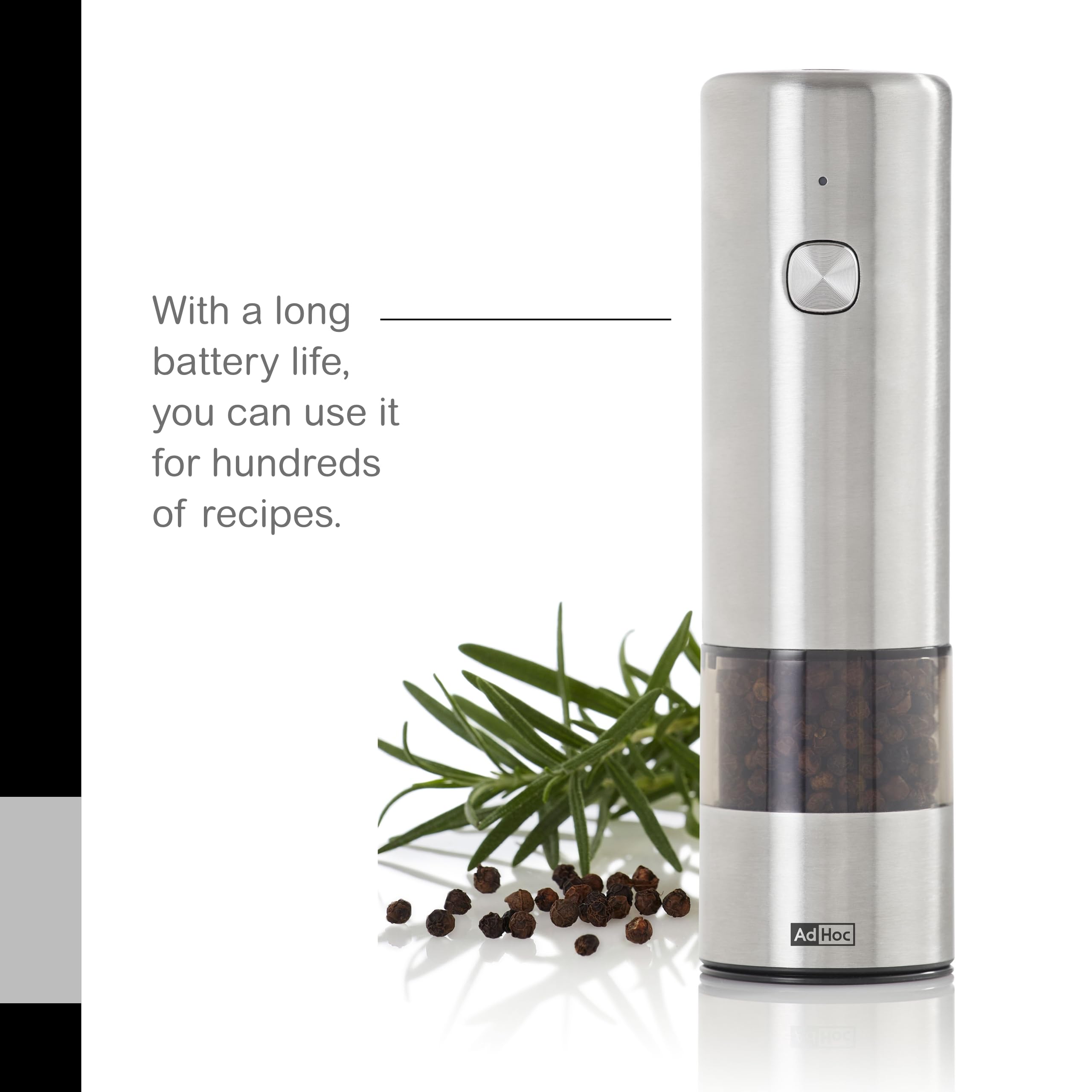 With a long battery life, you can use it for hundreds of recipes.