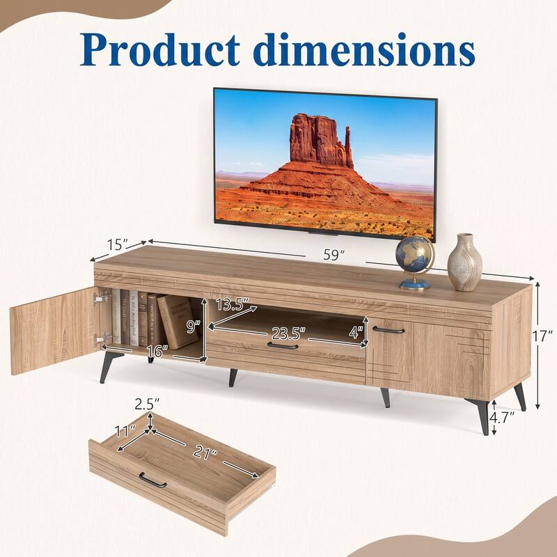 Product dimensions
15"
59"
16"
9"
13.5"
23.5"
4"
17"
2.5" 11"
21"
4.7"