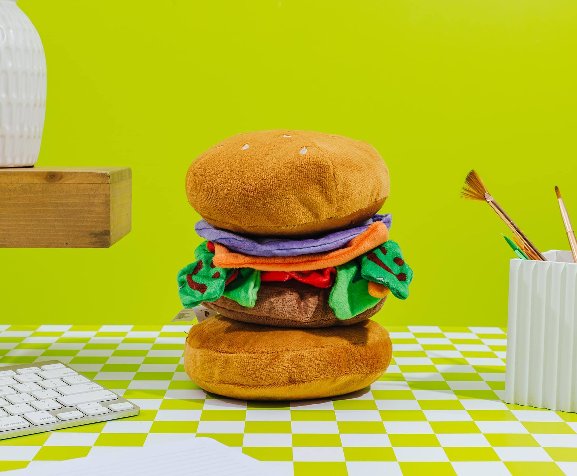 Alt View 5. Nickelodeon - Nickelodeon SpongeBob SquarePants Krabby Patty 10-Inch Plush - Multi-Colored.