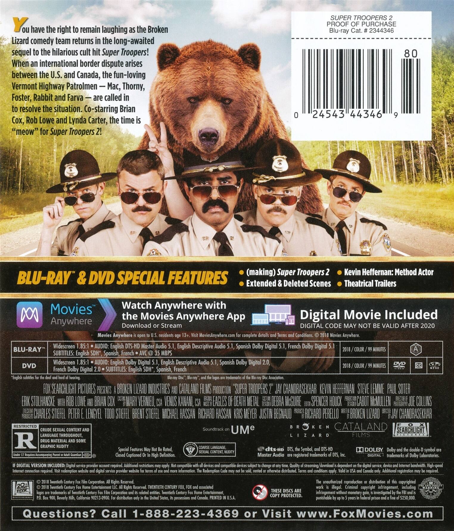 Alt View 1. Super Troopers 2   - BLU-RAY.