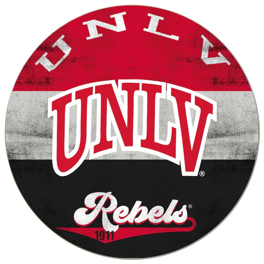 Jardine UNLV Rebels 20'' x 20'' Retro Logo Circle Sign Red 4939609 ...