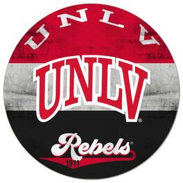 Jardine - UNLV Rebels 20'' x 20'' Retro Logo Circle Sign - Red