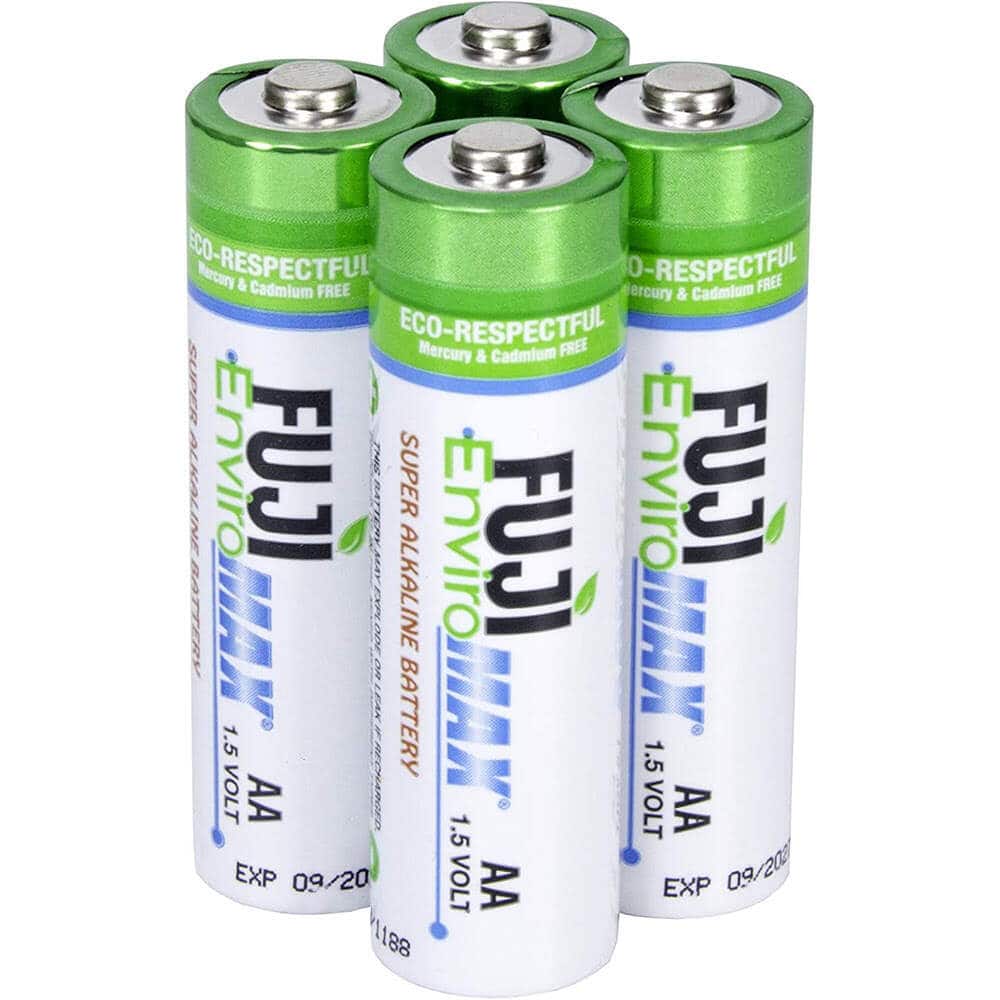 FUJI EnviroMAX - 4-Count Super Alkaline Eco-Friendly AA Batteries