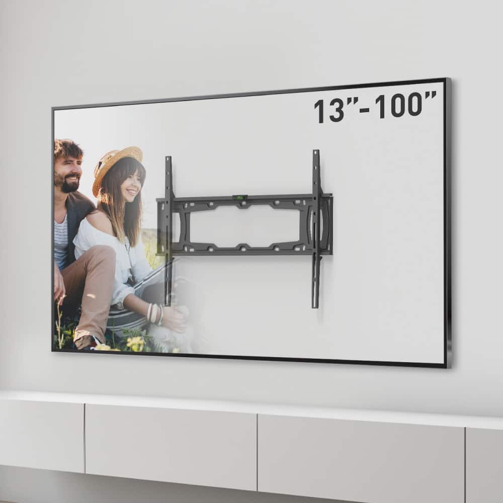 Barkan - 13-100" Fixed TV Mount - Black