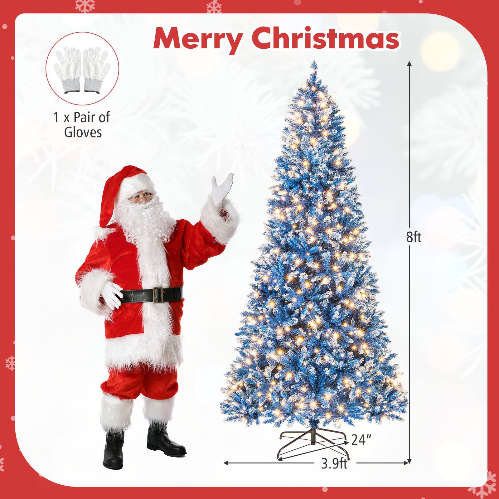 Merry Christmas

1 x Pair of Gloves

8ft

24"

3.9ft