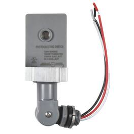 HQRP - Thermal Stem & Swivel Mount Photocell Sensor 120V Dusk to Dawn Hardwired Outdoor Light Switch UL