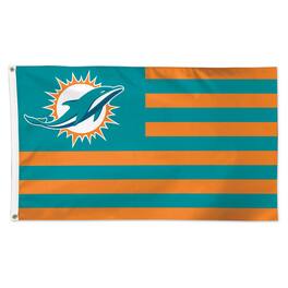 WinCraft - Miami Dolphins 3' x 5' Americana Stars & Stripes Deluxe Flag - Multicolor