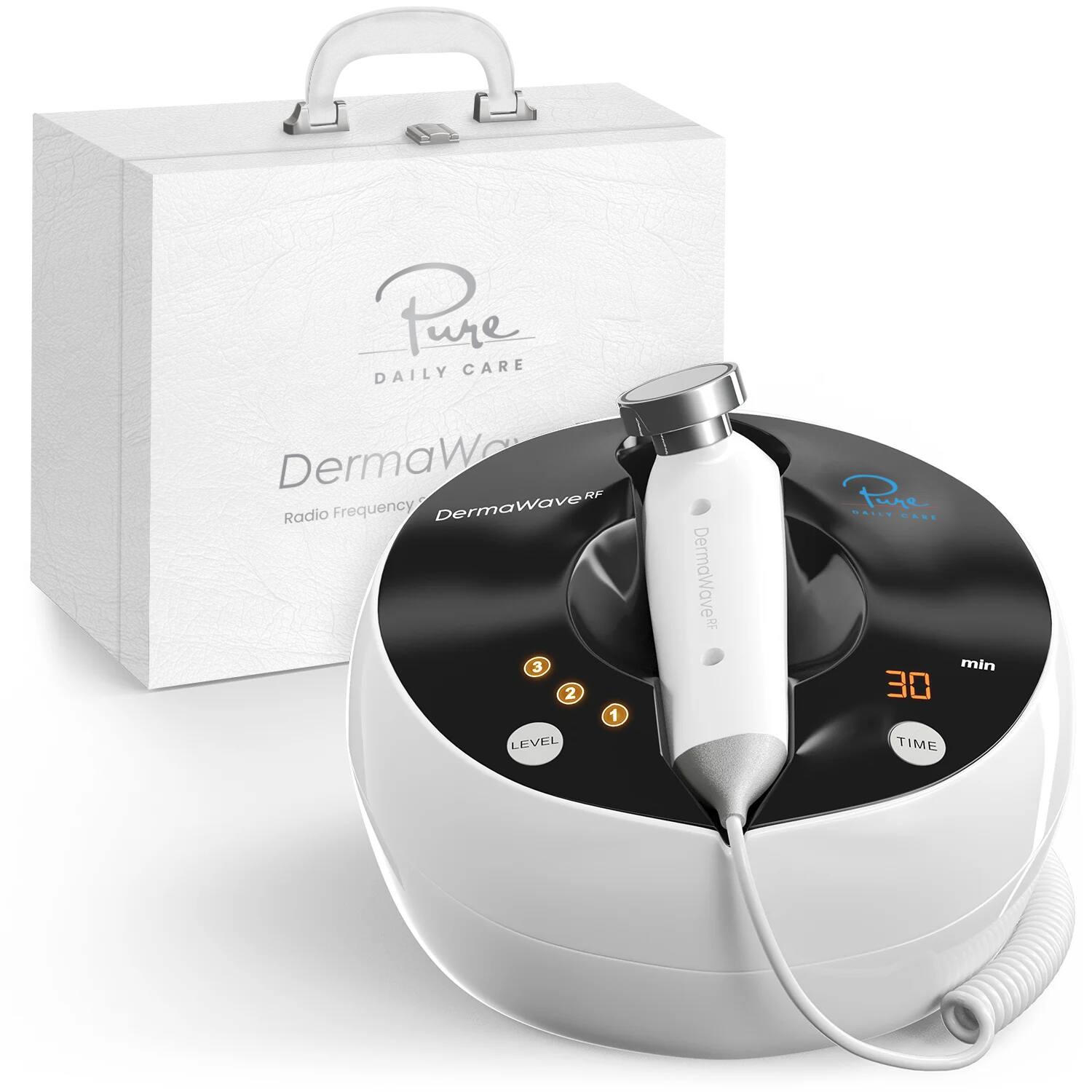 Pure Daily Care - DermaWave Clinical Radio Frequency Machine - White