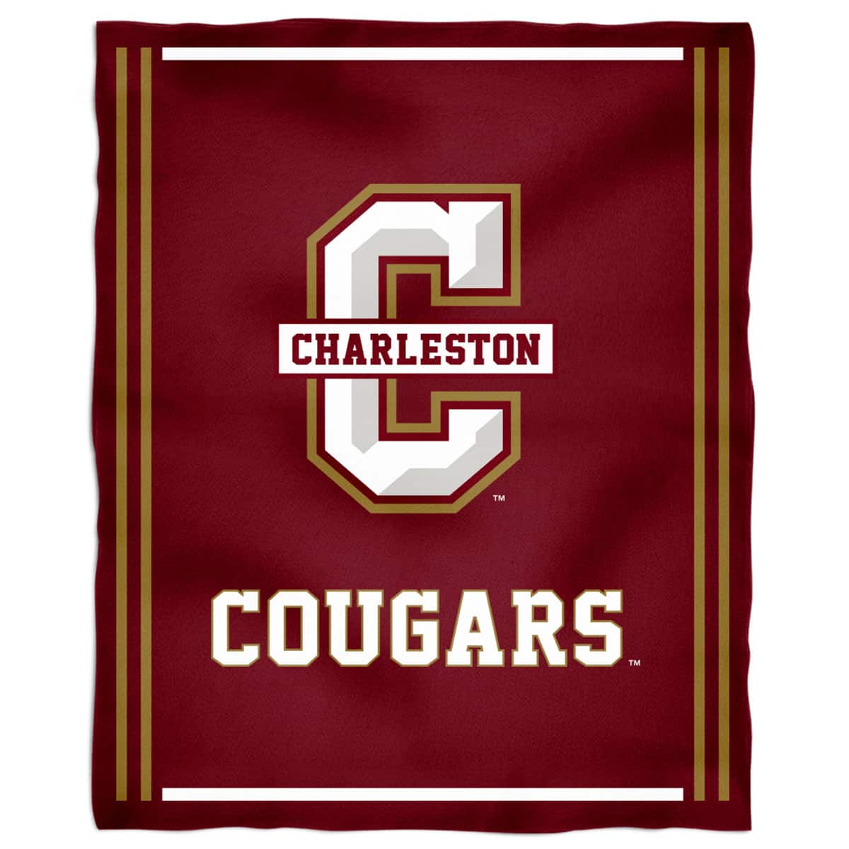 Vive La Fete - Charleston Cougars 36'' x 48'' Children's Mascot Plush Blanket - Multicolor