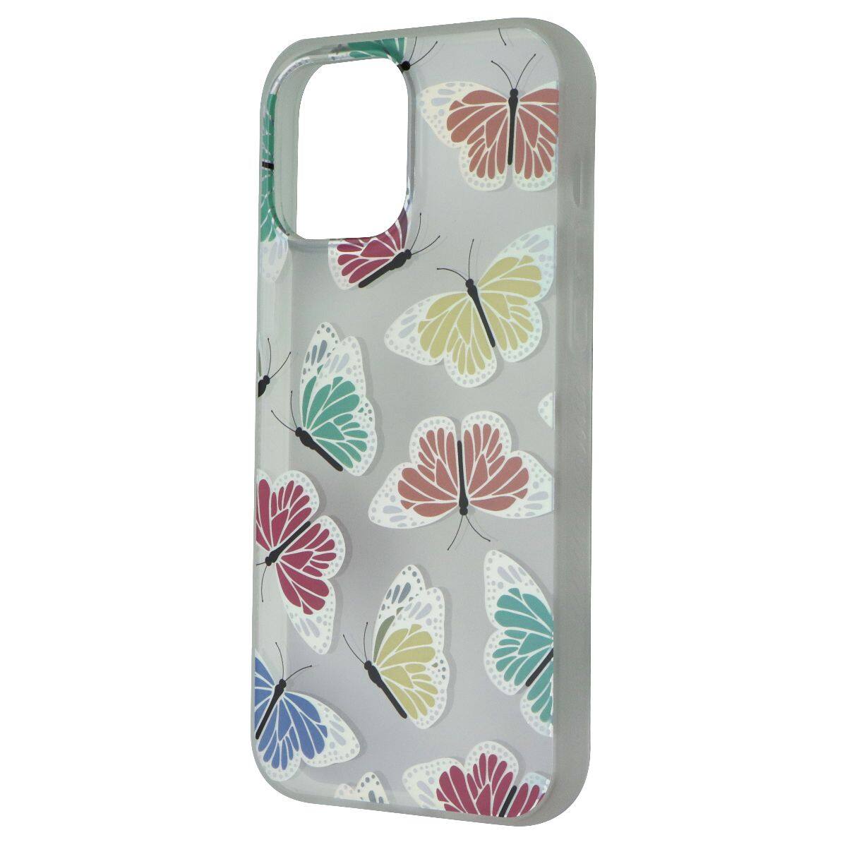 Front. Mybat Pro - Mybat Pro Mood Series Case for Apple iPhone 13 Pro Max - Iridescent Butterflies - Multicolor.