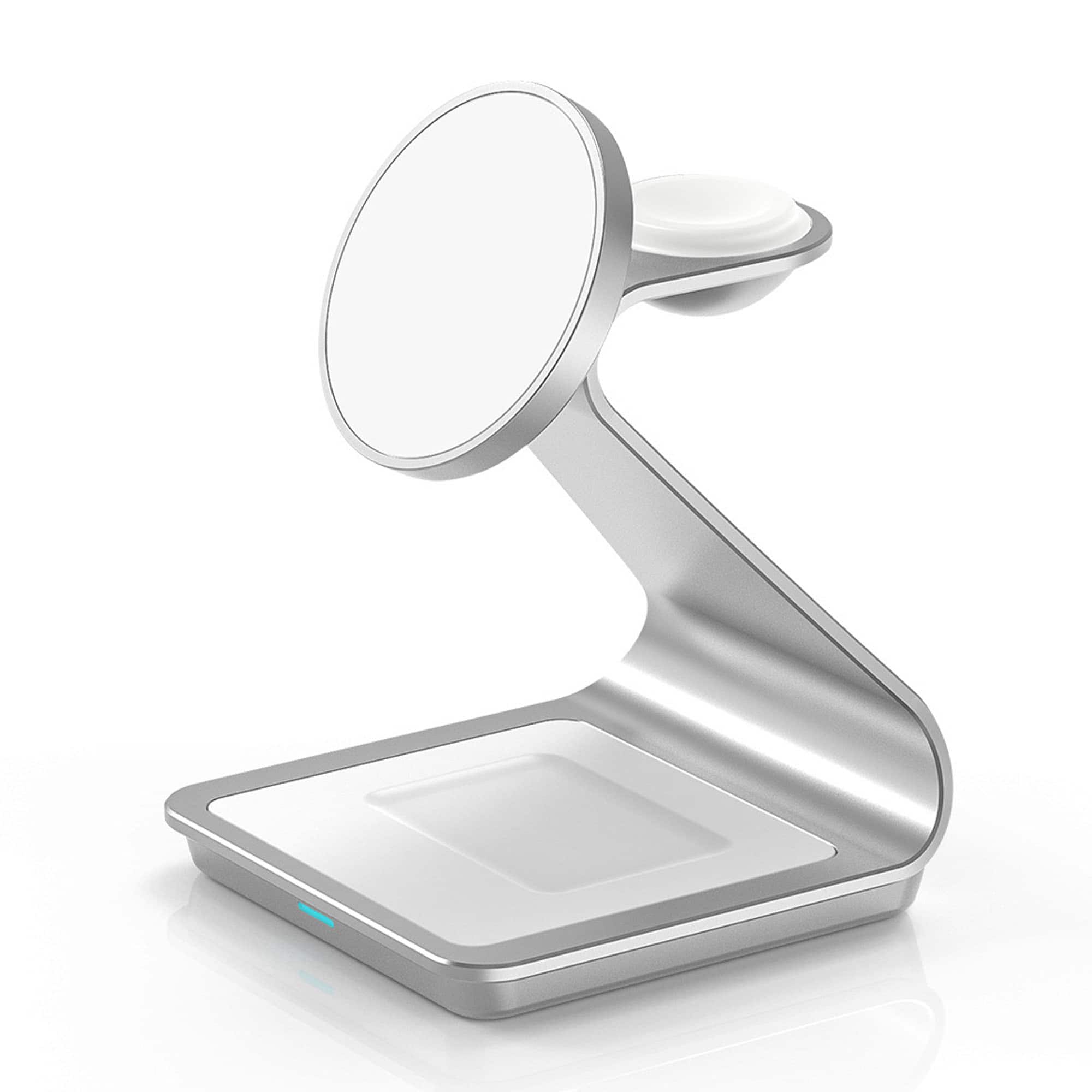 YONWAY - Magnetic Wireless Charger, Fast Charging Desk Holder for iPhone 17/ /16/15/14/13/12 Series, Apple Watch and AirPods