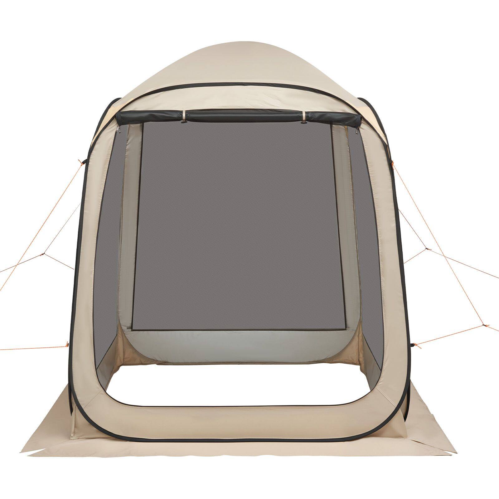 Alt View 2. Loheer - Loheer Screen House Tent 6x6 Pop Up Screen Tent Screened in Canopy - Beige.