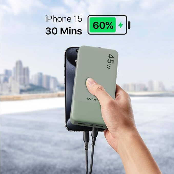 iPhone 15 60% 30 Mins 45w