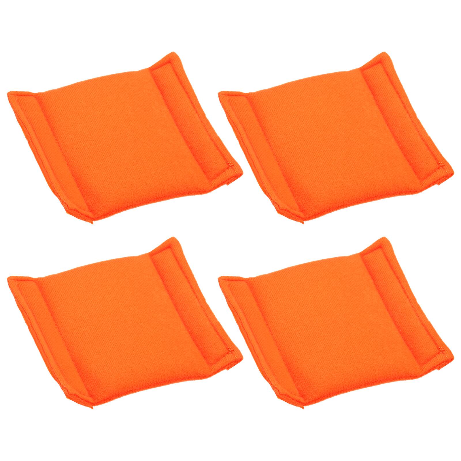 Front. Unique Bargains - 4pcs Camera Bag Divider, 4.72x4.72x0.59in, Shockproof Padding Insert for Lens Case, Travel Photography - Orange.