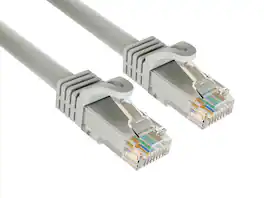 Cable Leader - Cat 6a Ethernet Cable, 10 Gigabit RJ45 Patch Cord, 24 AWG, for Home Office, Gaming, Modem & Smart TV - Gray