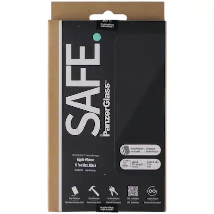 de - npt iar a FU nend a exchange d SAFE. BY PanzerGlass Screen Protector for Apple iPhone 15 Pro Max, Black a I Coupe Do Lag EasyAligner Aligneur included facile inclus Gold Force du Strength L'or SIRUN FORT 8 Srop Protection Shock Resistant Profection contre e chutes Resistant - Cyun SAFE installation SAPE installation Langer Lifespan Curbec de ve pes longue de not - of you seed exchange