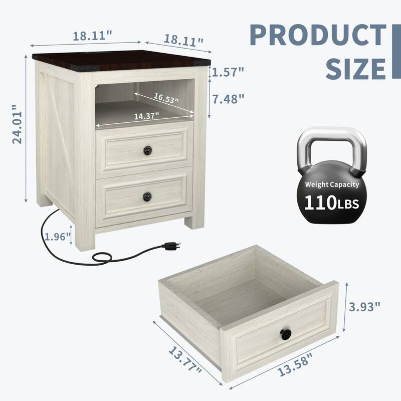 PRODUCT SIZE

24.01" x 18.11" x 18.11"

1.57" x 16.53" x 7.48" x 14.37"

Weight Capacity: 110LBS

1.96" x 13.77" x 13.58" x 3.93"