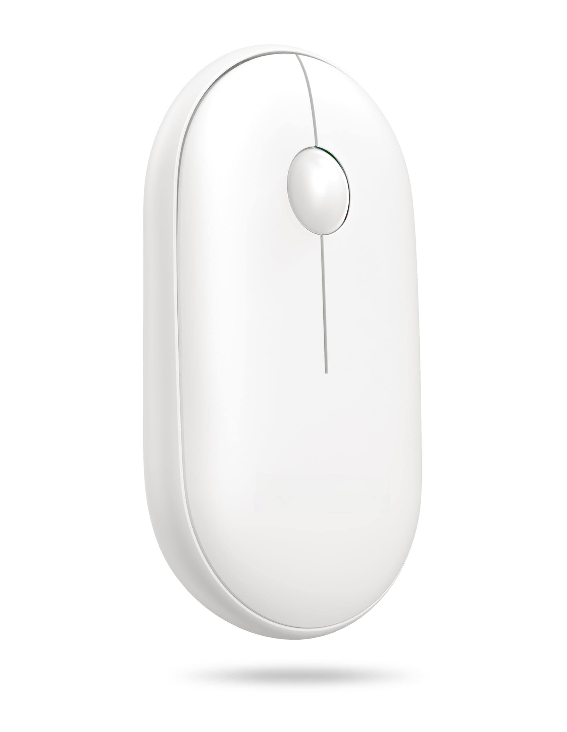 Front. PO3TICJUNKI3 - Mouse 4g -a Compact And Portable Modes Silent Slim Clicks With Receiver Compatible Pc Chromebook - White.